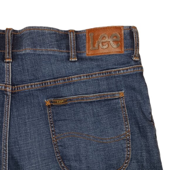 Lee Extreme Motion Mens Size 40 Shorts Blue Jean 10.5'' Inseam Regular Fit - Picture 10 of 11